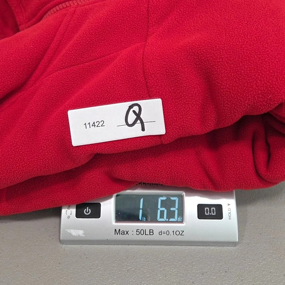 The North Face Chimborazo Fleece Jacket Mens XL Red Gray Sherpa Full Zip